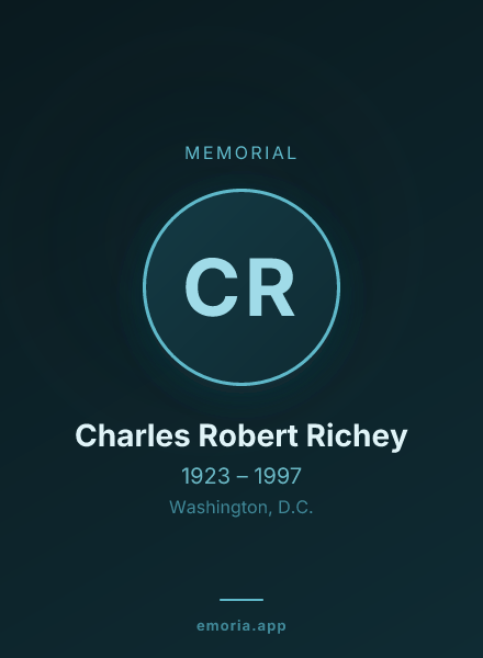 Memorial portrait of Charles Robert Richey