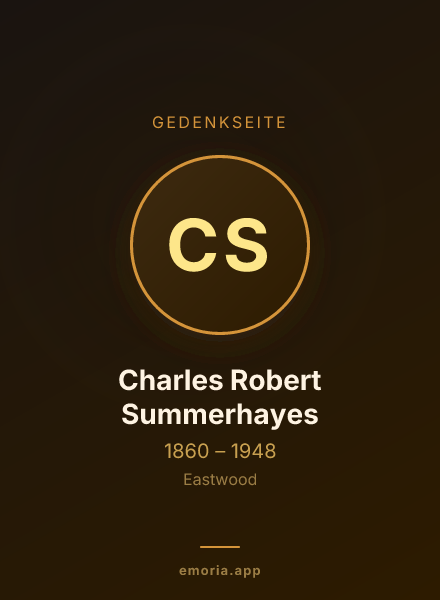 Gedenkportrait von Charles Robert Summerhayes