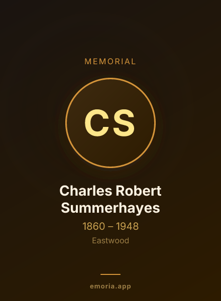 Memorial portrait of Charles Robert Summerhayes