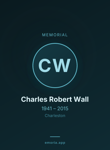 Memorial portrait of Charles Robert Wall