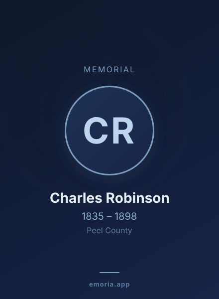 Memorial portrait of Charles Robinson