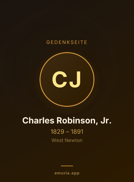 Gedenkportrait von Charles Robinson, Jr.