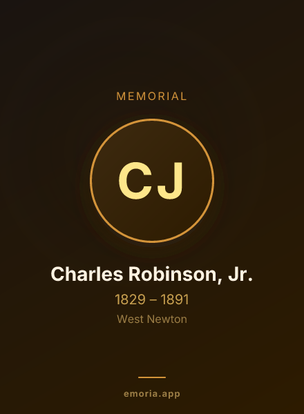 Memorial portrait of Charles Robinson, Jr.