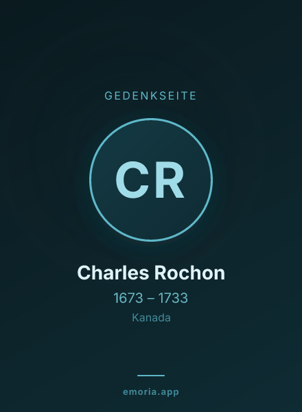 Gedenkportrait von Charles Rochon