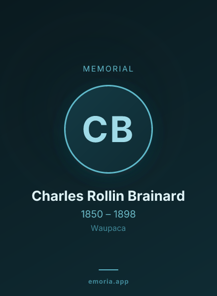 Memorial portrait of Charles Rollin Brainard