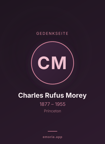 Gedenkportrait von Charles Rufus Morey