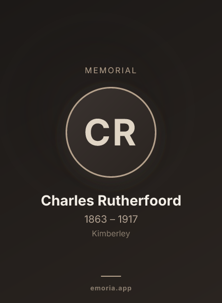 Memorial portrait of Charles Rutherfoord