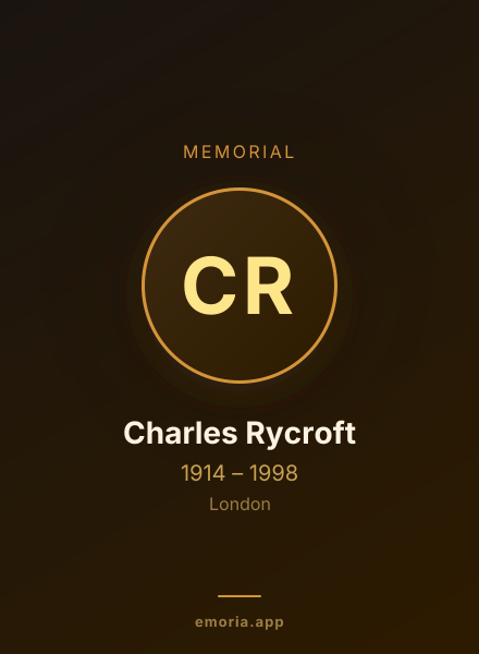 Memorial portrait of Charles Rycroft