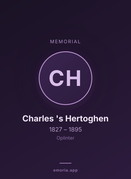Memorial portrait of Charles 's Hertoghen