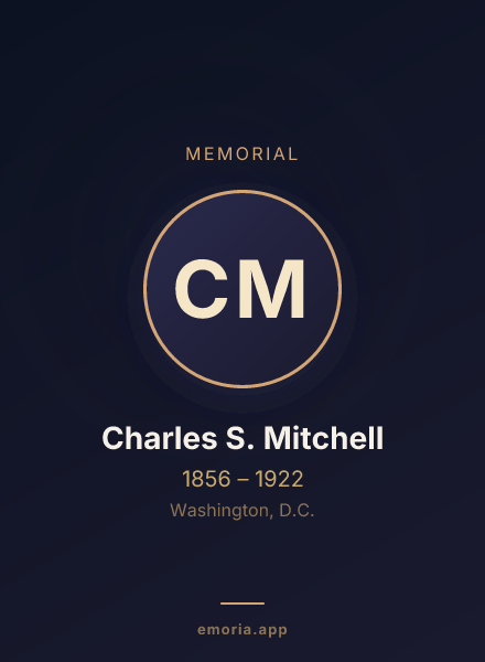 Memorial portrait of Charles S. Mitchell