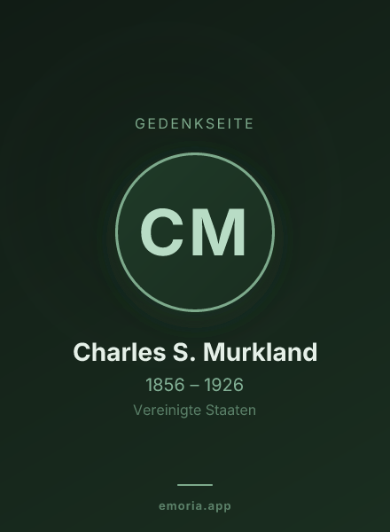 Gedenkportrait von Charles S. Murkland