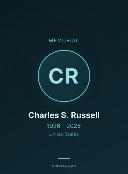 Memorial portrait of Charles S. Russell