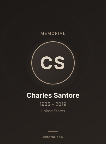 Memorial portrait of Charles Santore