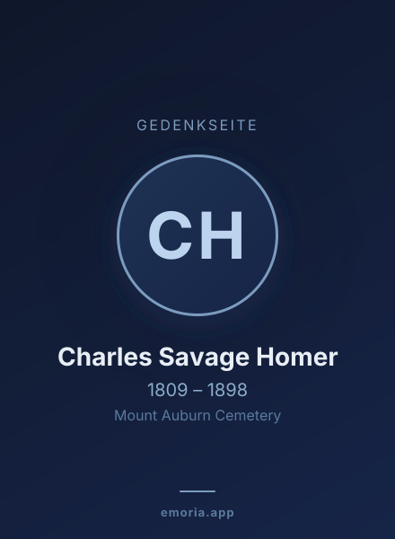 Gedenkportrait von Charles Savage Homer