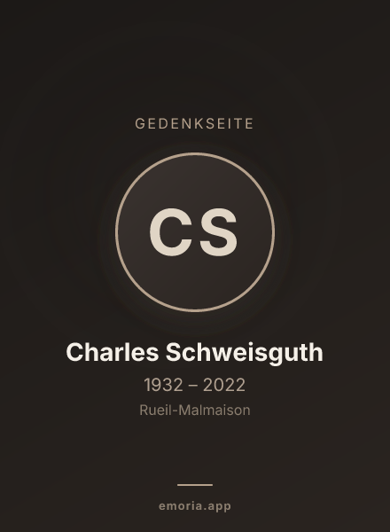 Gedenkportrait von Charles Schweisguth