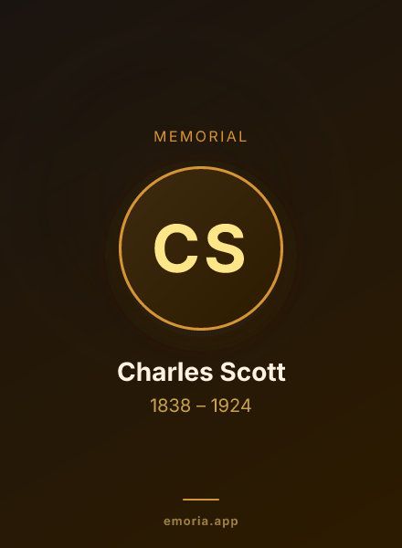 Memorial portrait of Charles Scott