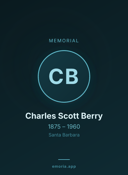 Memorial portrait of Charles Scott Berry