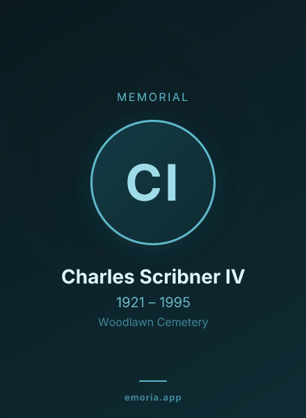 Memorial portrait of Charles Scribner IV