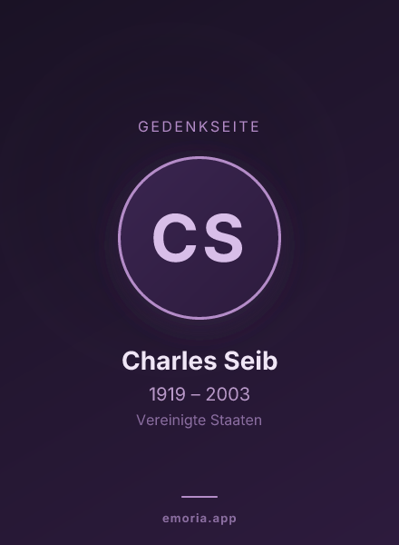 Gedenkportrait von Charles Seib