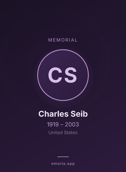 Memorial portrait of Charles Seib