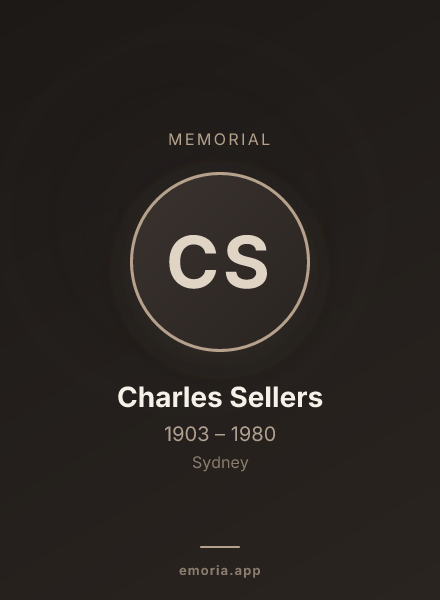 Memorial portrait of Charles Sellers