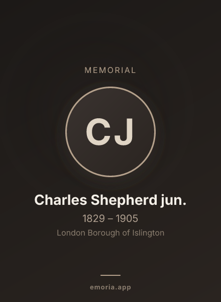Memorial portrait of Charles Shepherd jun.