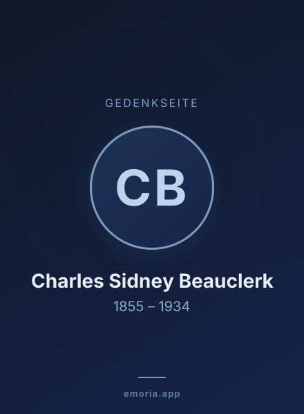Gedenkportrait von Charles Sidney Beauclerk