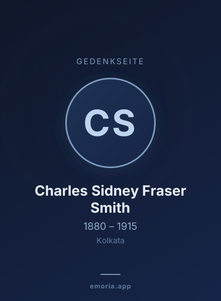 Gedenkportrait von Charles Sidney Fraser Smith