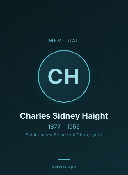 Memorial portrait of Charles Sidney Haight