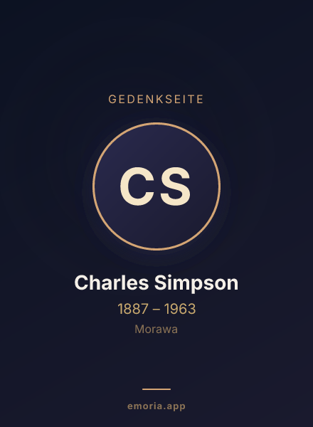 Gedenkportrait von Charles Simpson
