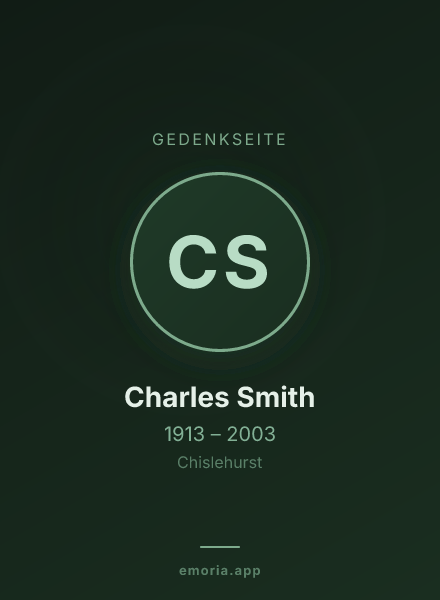 Gedenkportrait von Charles Smith