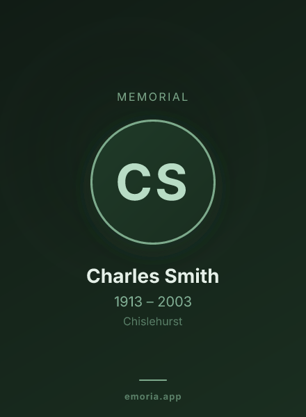 Memorial portrait of Charles Smith