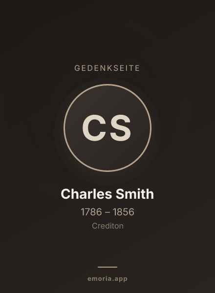 Gedenkportrait von Charles Smith