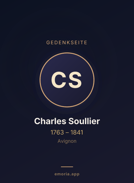 Gedenkportrait von Charles Soullier