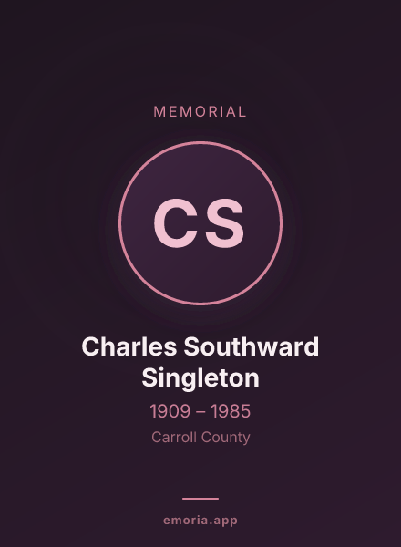 Memorial portrait of Charles Southward Singleton