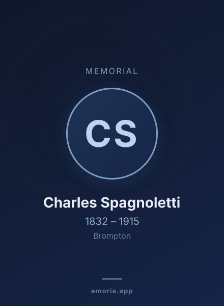 Memorial portrait of Charles Spagnoletti