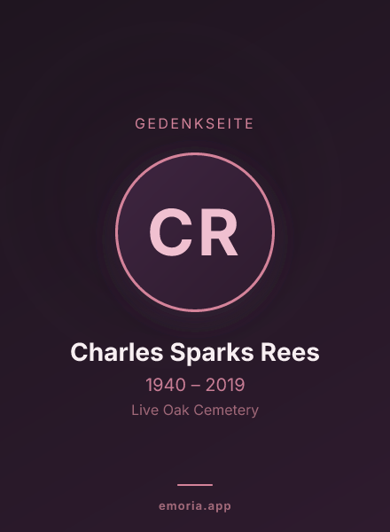 Gedenkportrait von Charles Sparks Rees