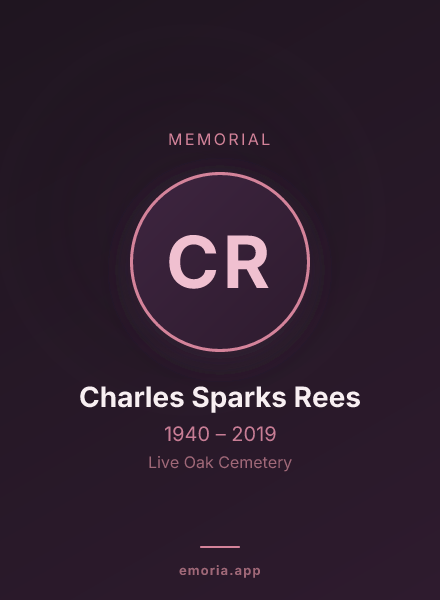 Memorial portrait of Charles Sparks Rees