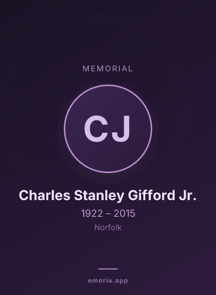 Memorial portrait of Charles Stanley Gifford Jr.