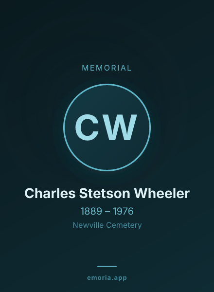 Memorial portrait of Charles Stetson Wheeler