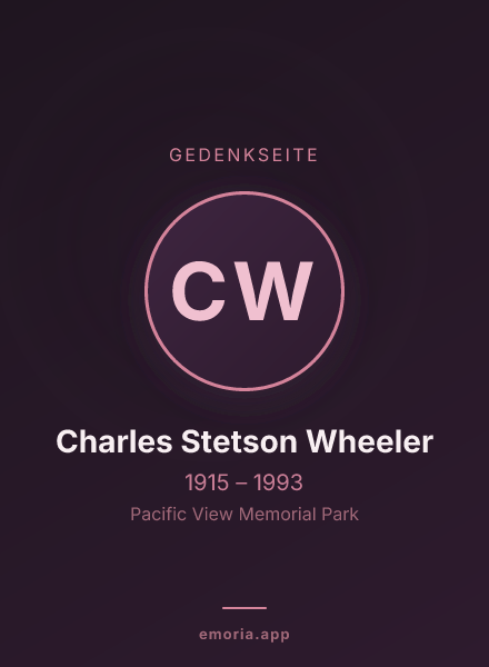 Gedenkportrait von Charles Stetson Wheeler