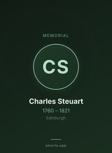 Memorial portrait of Charles Steuart