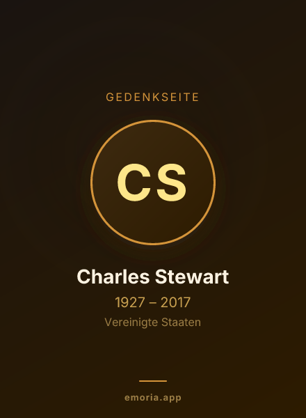 Gedenkportrait von Charles Stewart