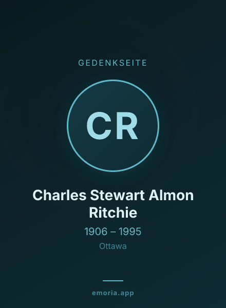 Gedenkportrait von Charles Stewart Almon Ritchie