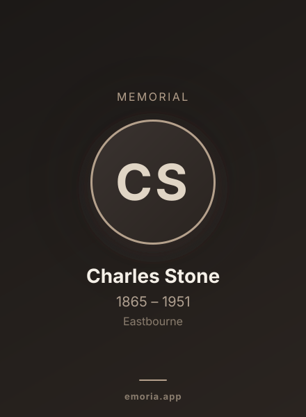 Memorial portrait of Charles Stone