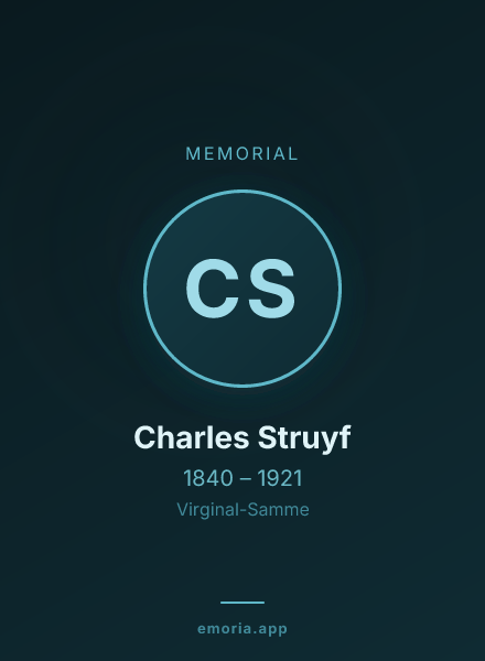 Memorial portrait of Charles Struyf