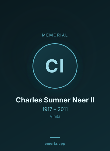 Memorial portrait of Charles Sumner Neer II
