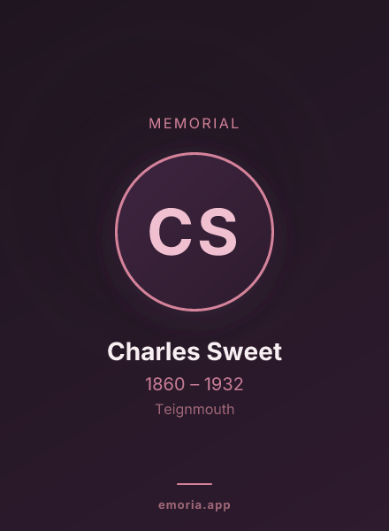 Memorial portrait of Charles Sweet