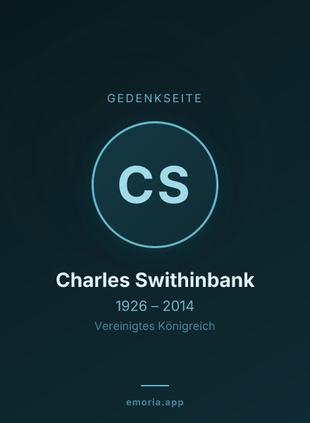 Gedenkportrait von Charles Swithinbank