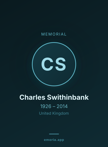 Memorial portrait of Charles Swithinbank